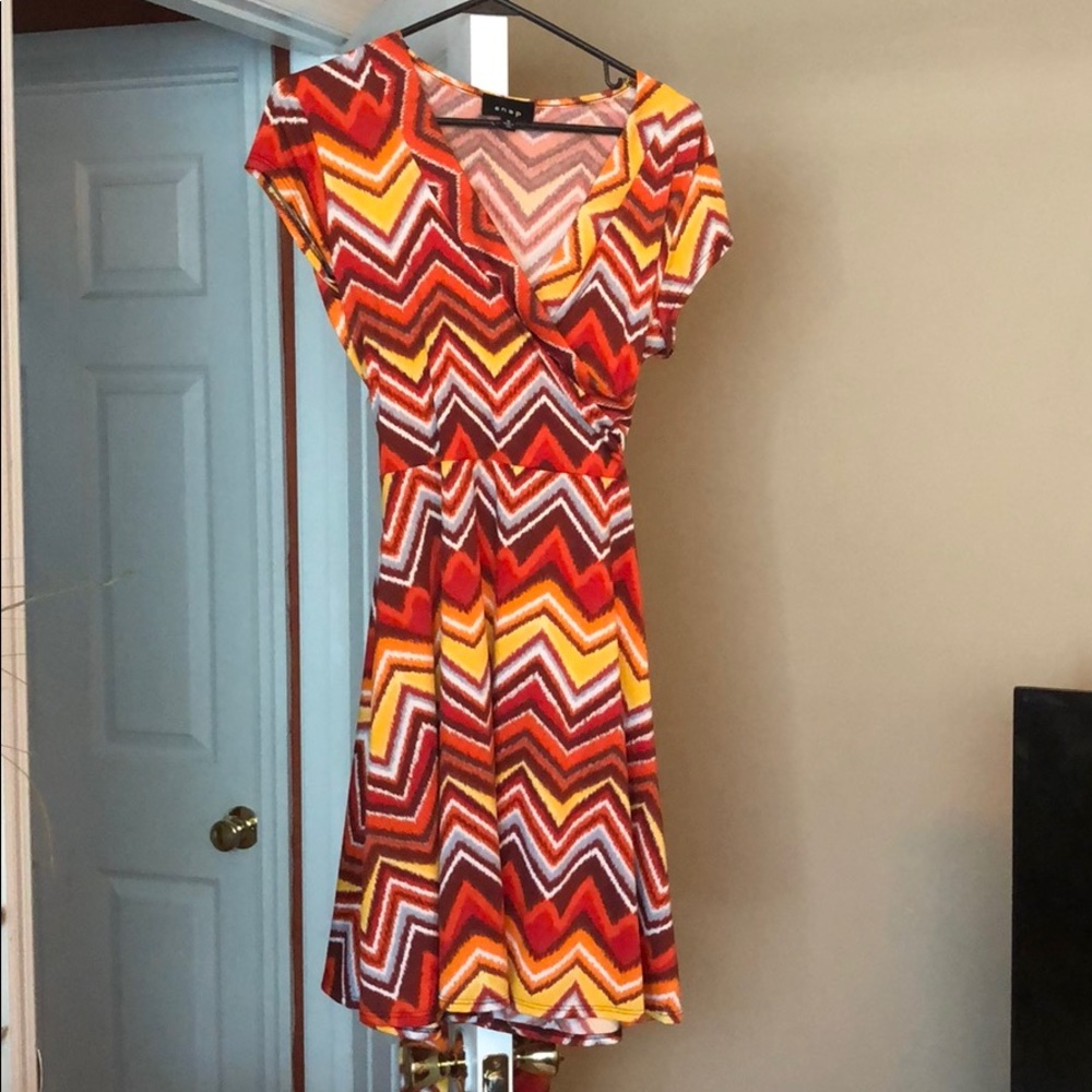 Zara Chevron Mini Dress